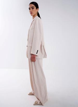 Σακάκι oversized Lurex με ρίγες - 15615