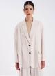 Σακάκι oversized Lurex με ρίγες - 1
