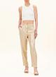 Straight fit linen trousers -0