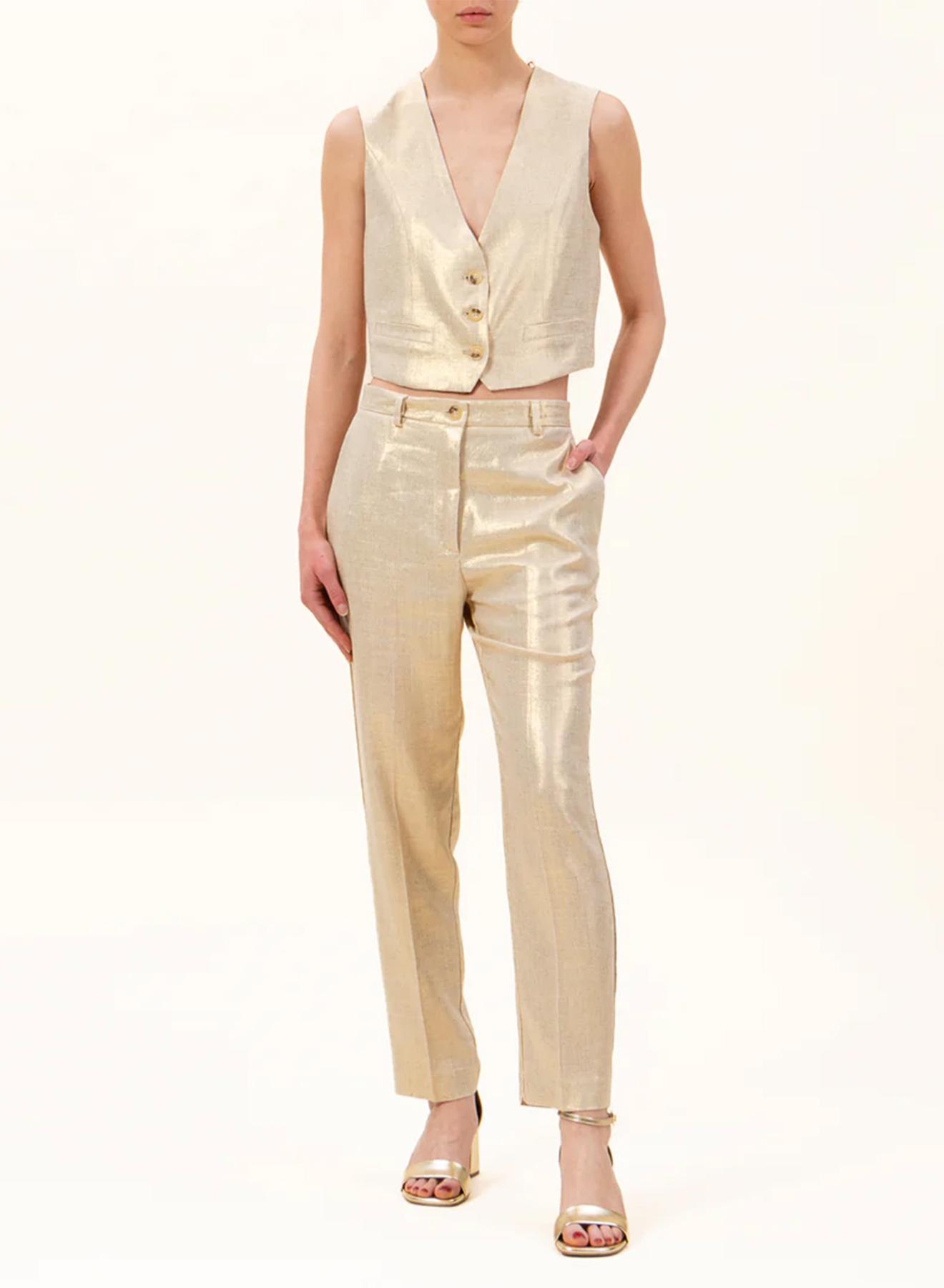 Straight fit linen trousers  - 1