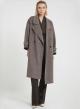 Taupe double breasted Coat Viclolo - 0