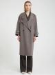 Taupe double breasted Coat Viclolo - 2