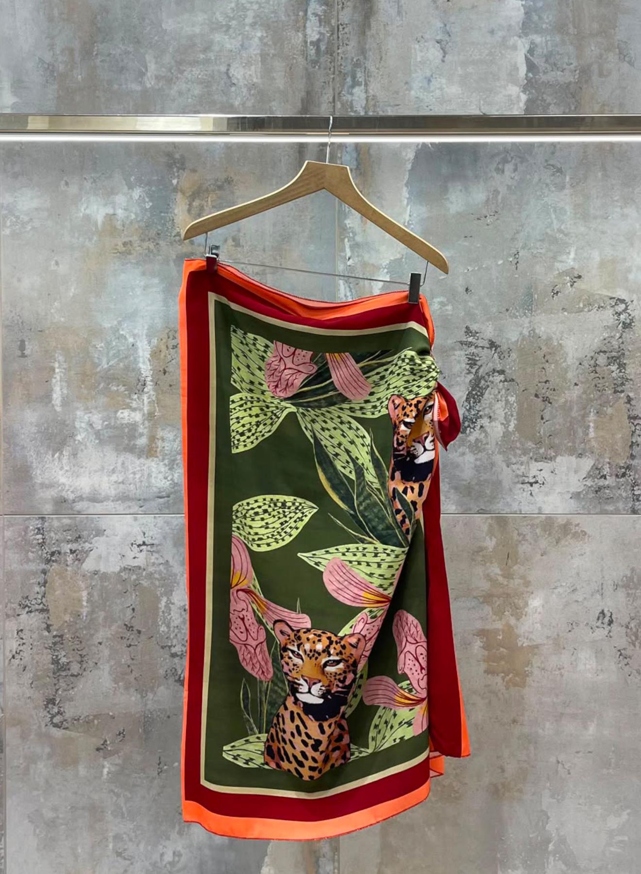 Multi colour printed wrap Skirt Valentina Milano - 3
