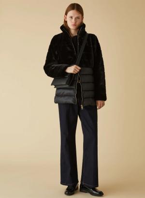 Padded jacket with eco fur - 21041