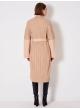 Belted coat with knitted back - 2