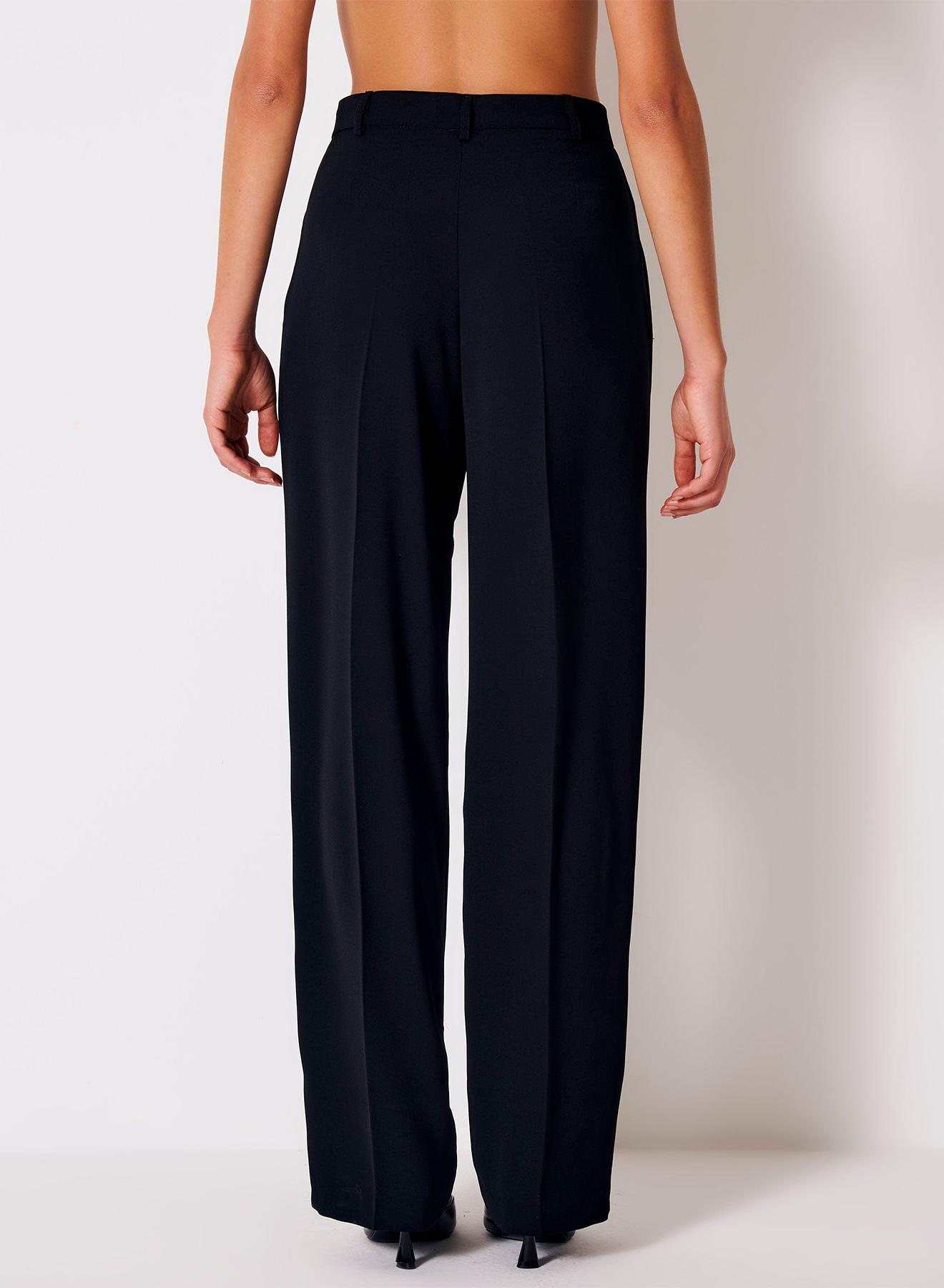 Trousers with Satin Detail - 3