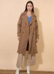 Double-breasted trench coat with belt - 2