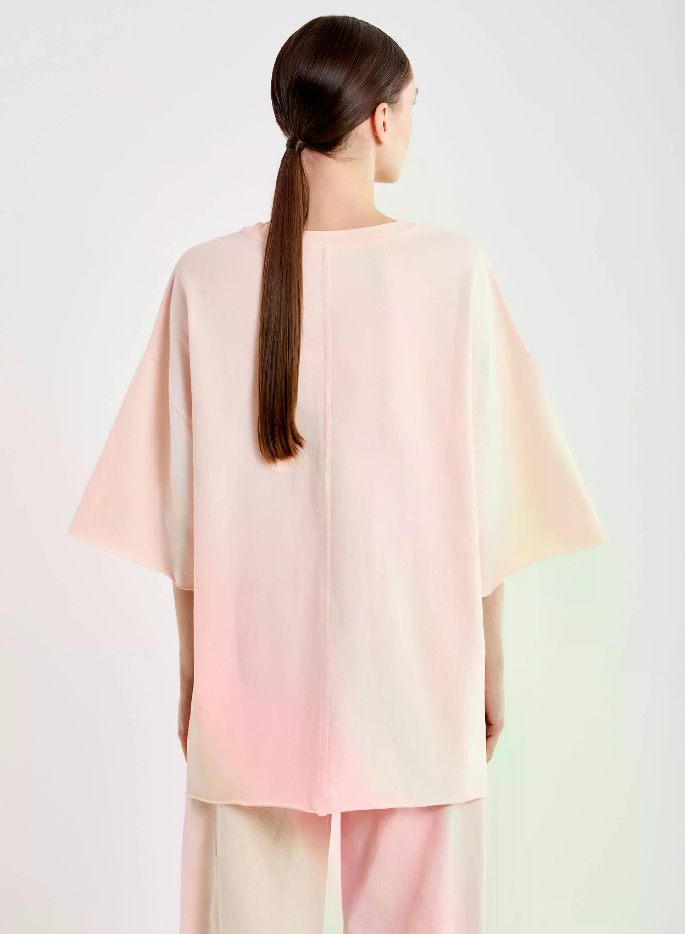 Ροζ Παλ βαμβακερό oversized T-Shirt Vicolo - 2