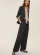 Grey wide legs striped Trousers with pleats Emme Marella - 2