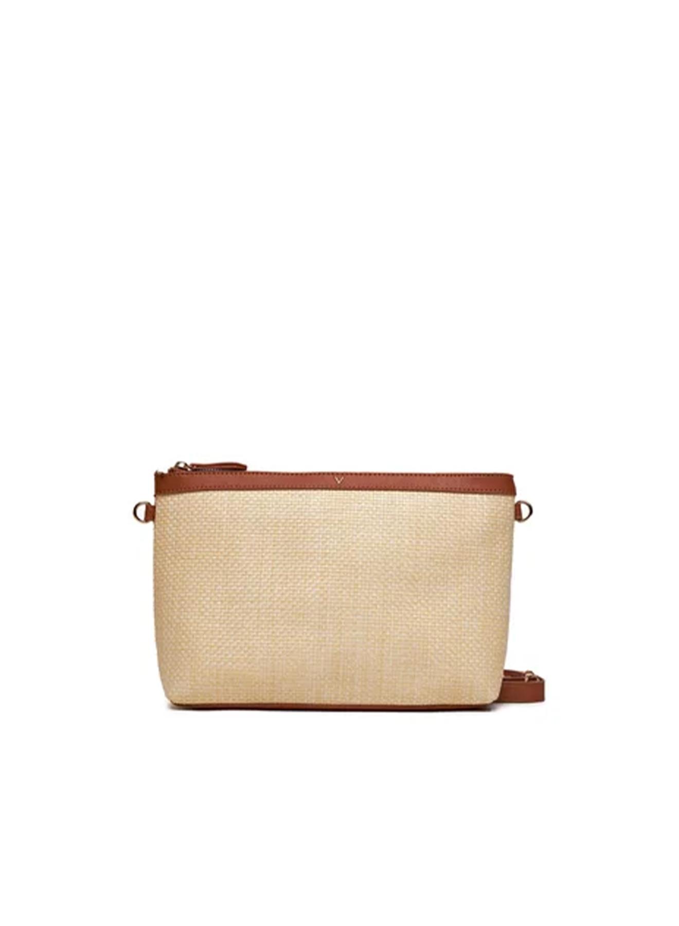 Natural-Taba shoulder straw Bag with eco leather Valentino Bags - 4