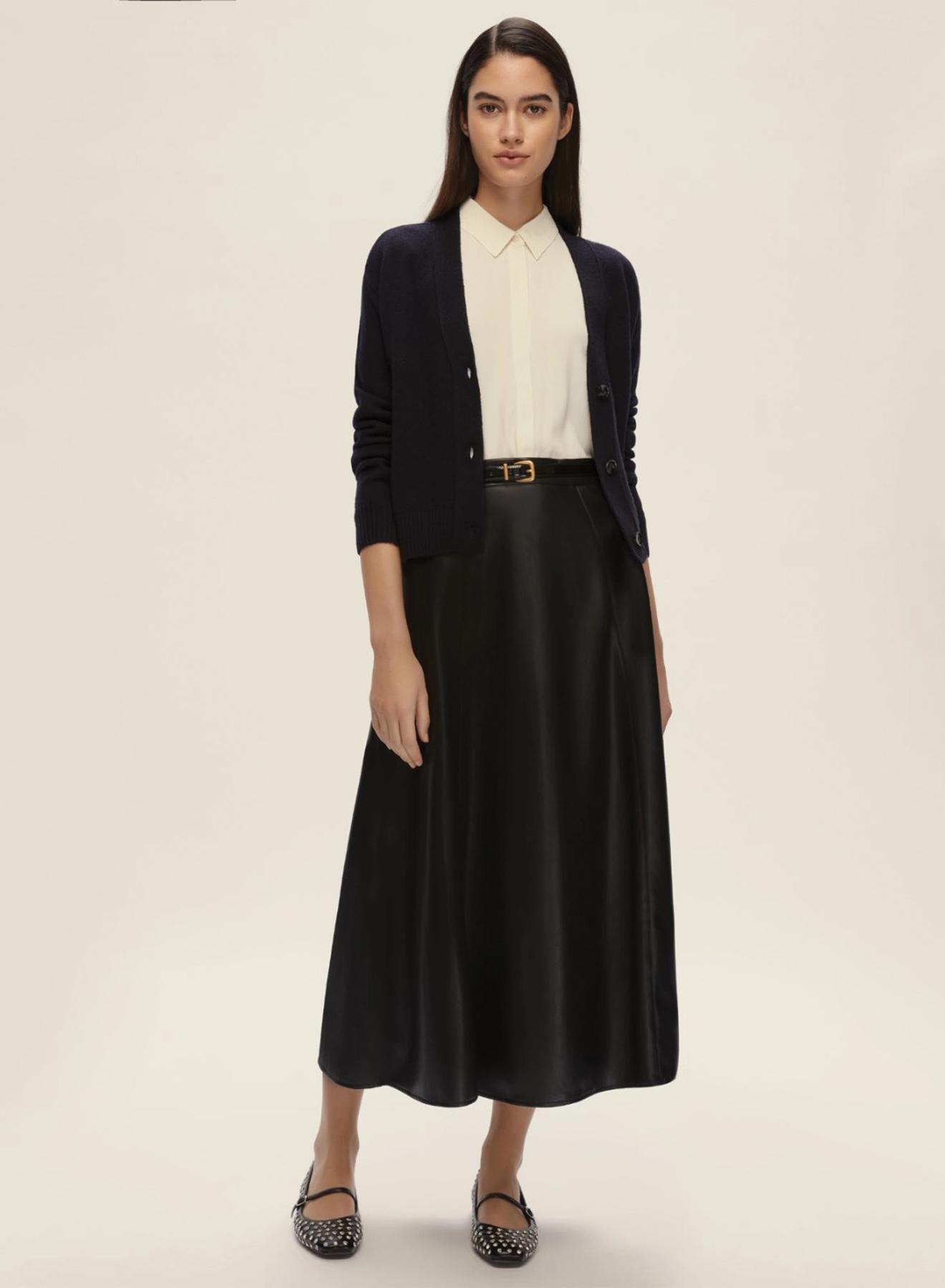 Black eco leather Skirt Emme Marella - 1