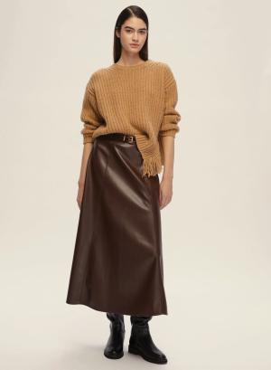 Bordeaux eco leather Skirt Emme Marella - 47820