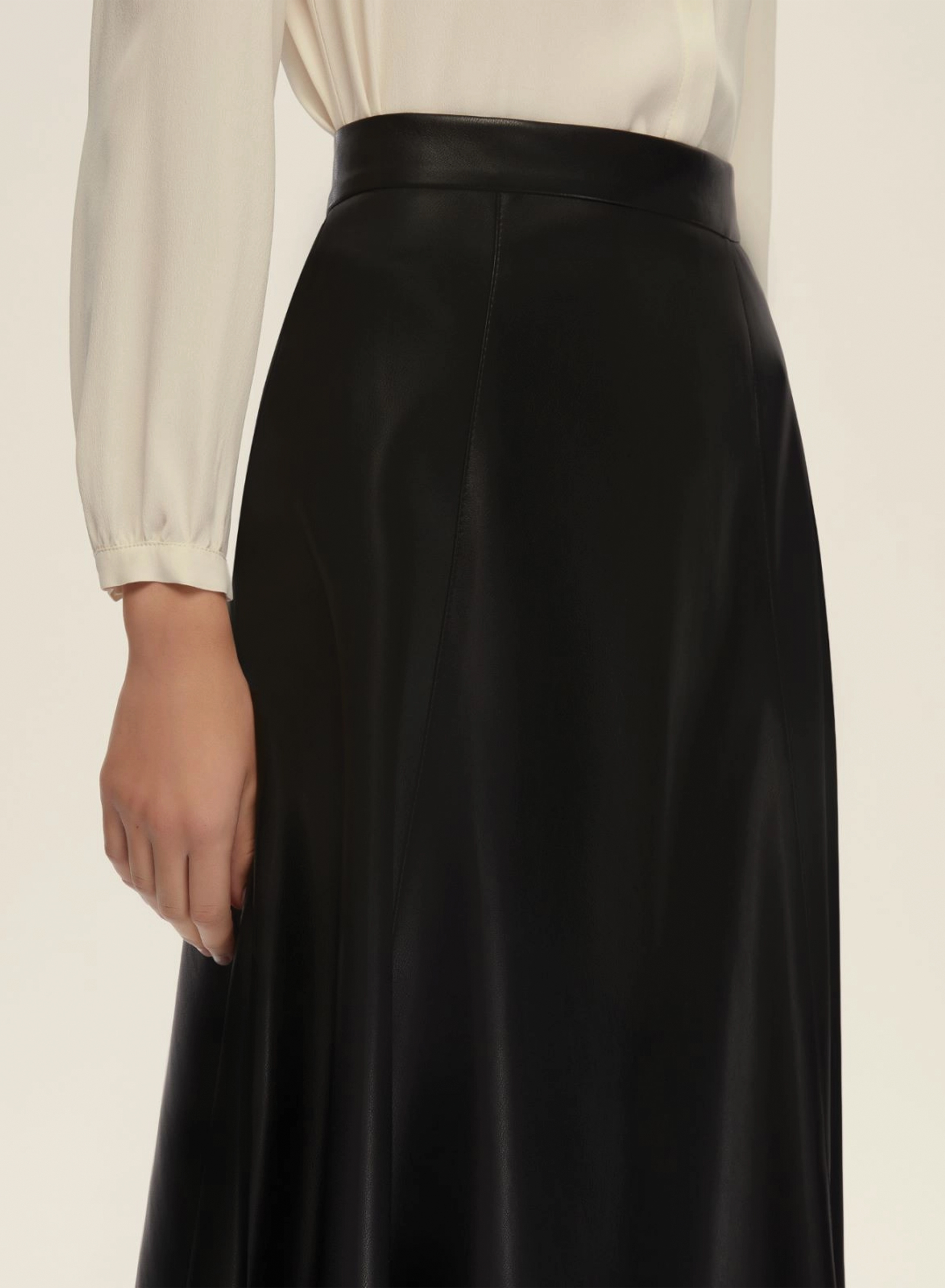 Black eco leather Skirt Emme Marella - 3