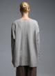 Taupe oversized πλεκτή Μπλούζα με διακοσμητικά κουμπιά στη πλάτη Beauty Women - 4