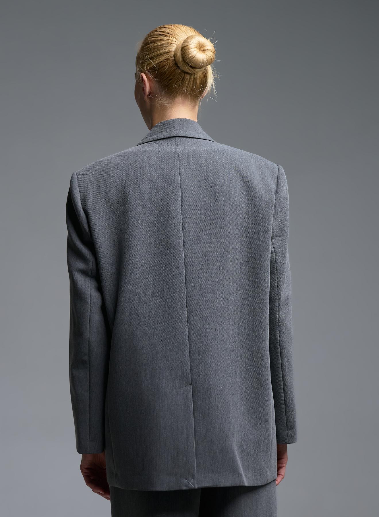 Grey double breasted Jacket Vicolo - 5