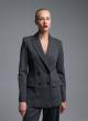 Grey stretch double breasted Jacket Emme Marella - 3