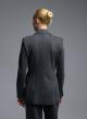 Grey stretch double breasted Jacket Emme Marella-5