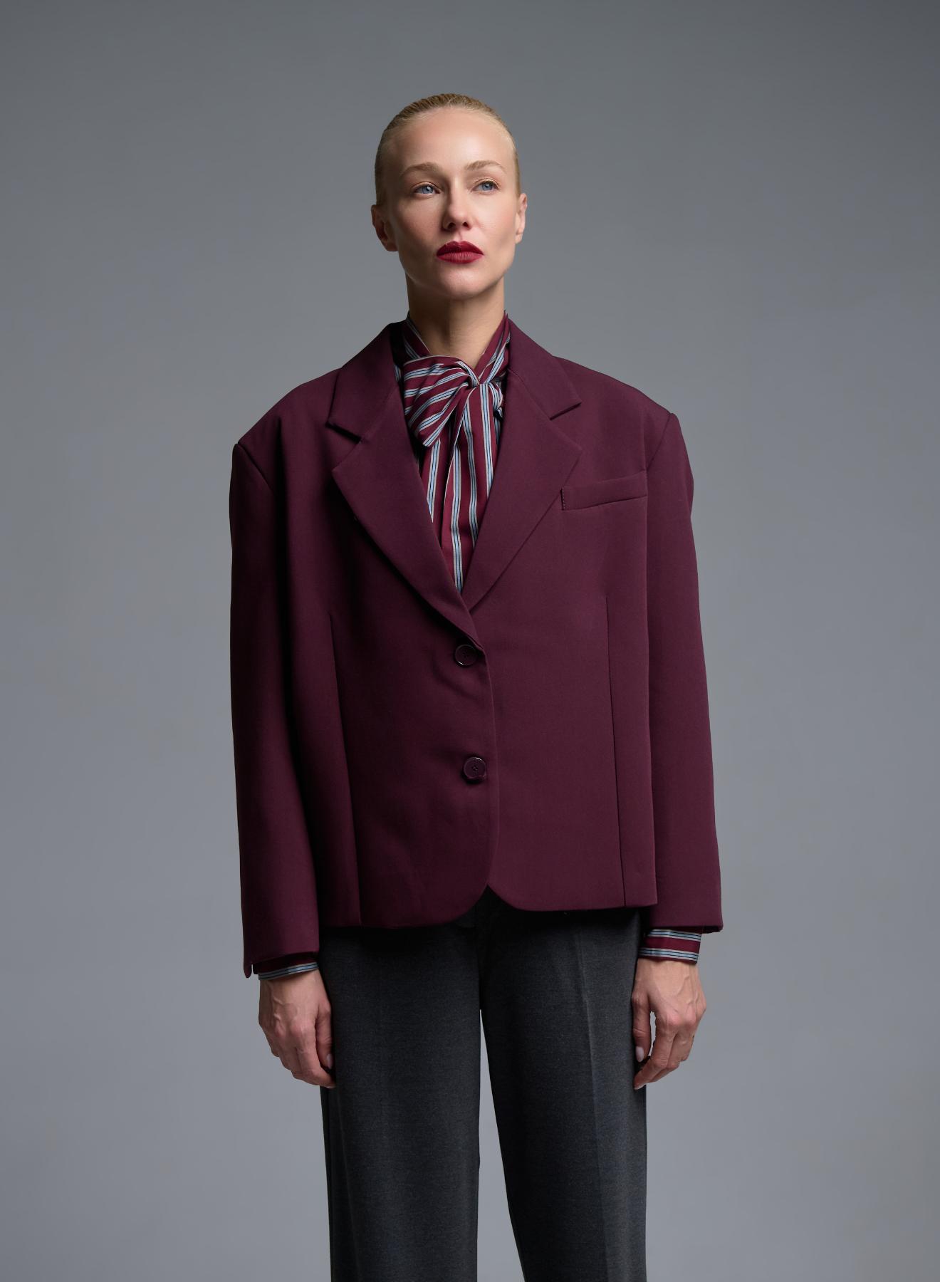 Bordeaux two buttoned Jacket Vicolo - 1
