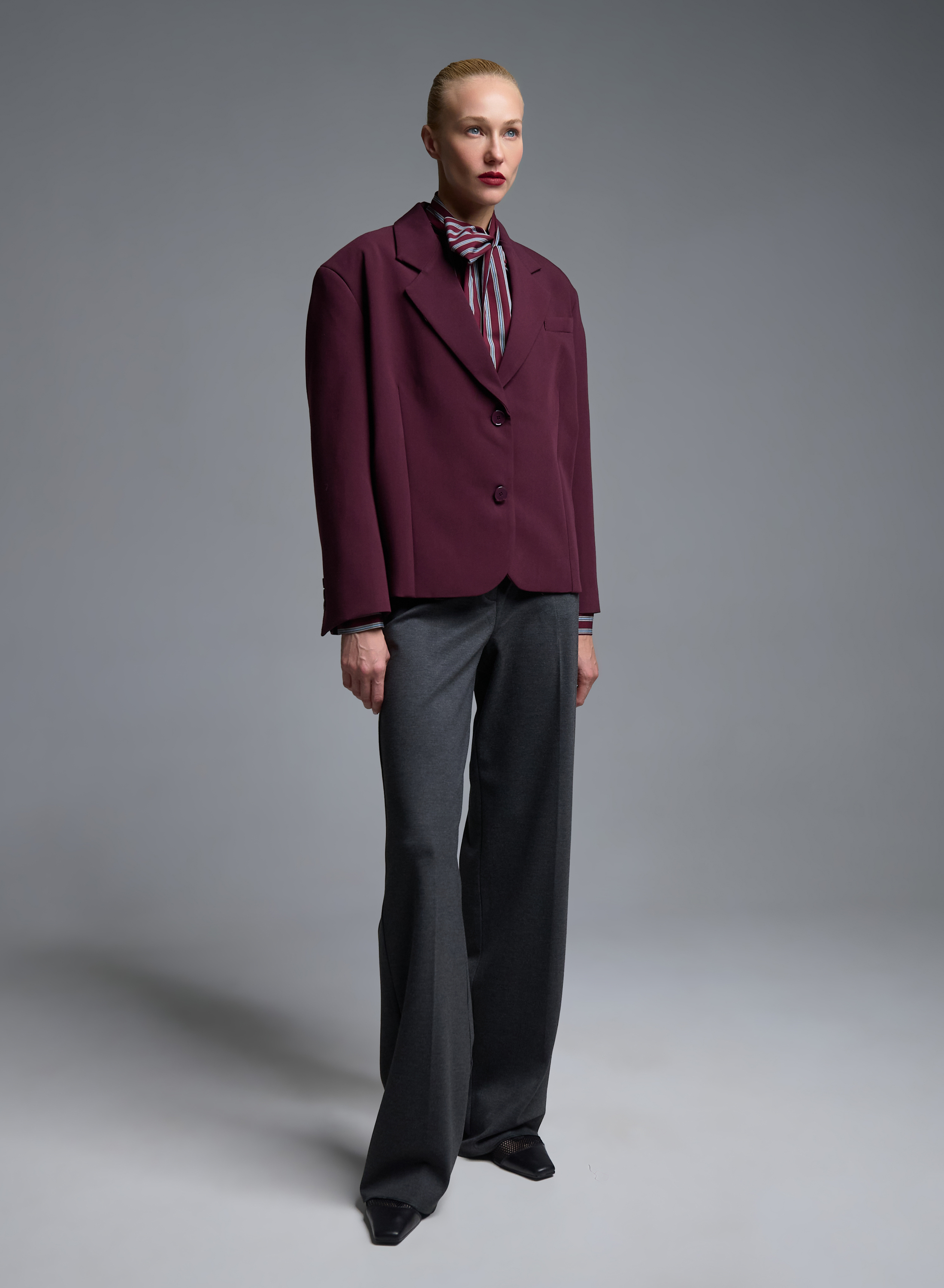 Bordeaux two buttoned Jacket Vicolo - 1