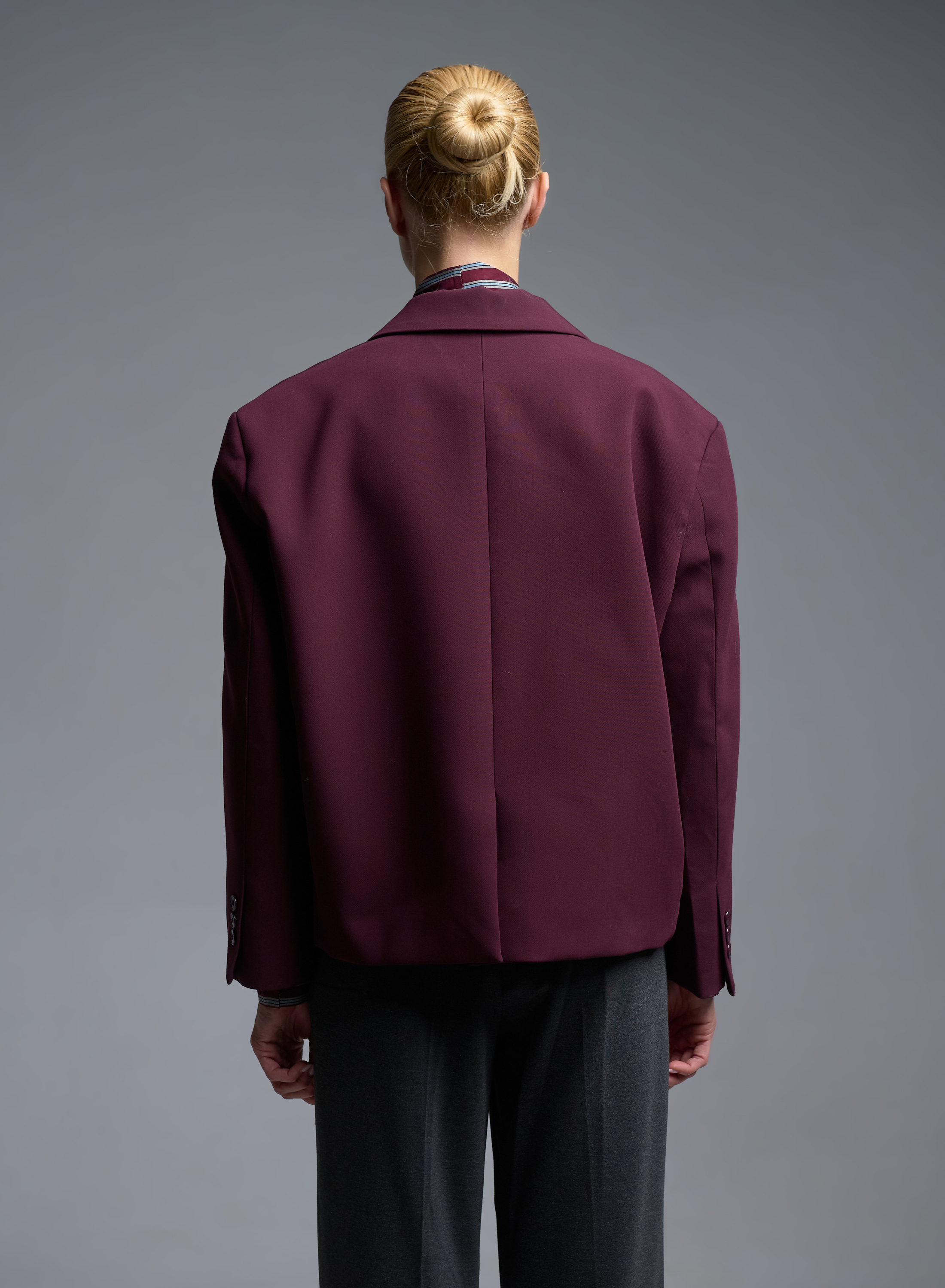 Bordeaux two buttoned Jacket Vicolo - 4