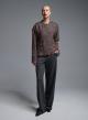 Bordeaux Jacket with fringes and decorative buttons Imperial - 2