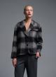 Grey-Bordeaux plaid Jacket Vicolo - 0