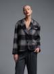 Grey-Bordeaux plaid Jacket Vicolo - 1