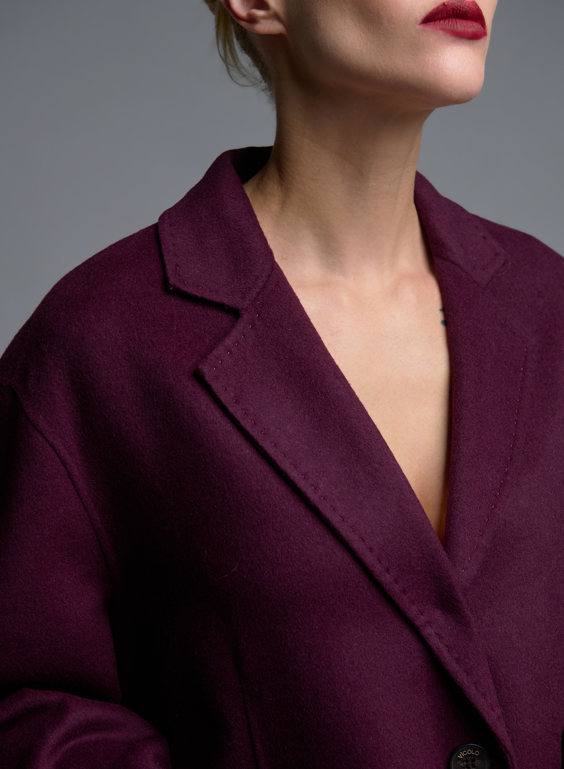 Bordeaux Cardigan Coat Vicolo - 4