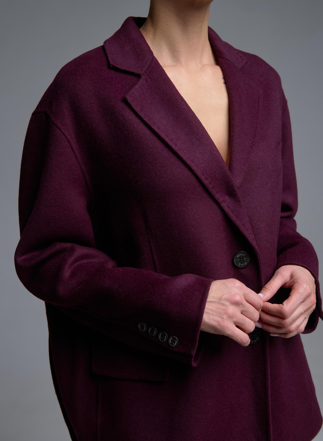 Bordeaux Cardigan Coat Vicolo - 4