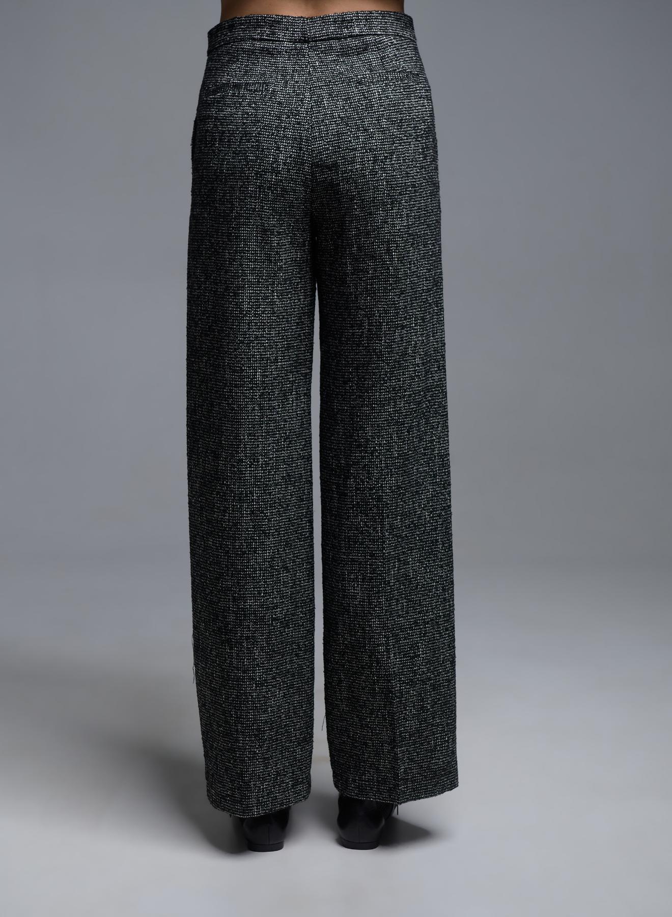 Grey straight fit Trousers Vicolo - 3
