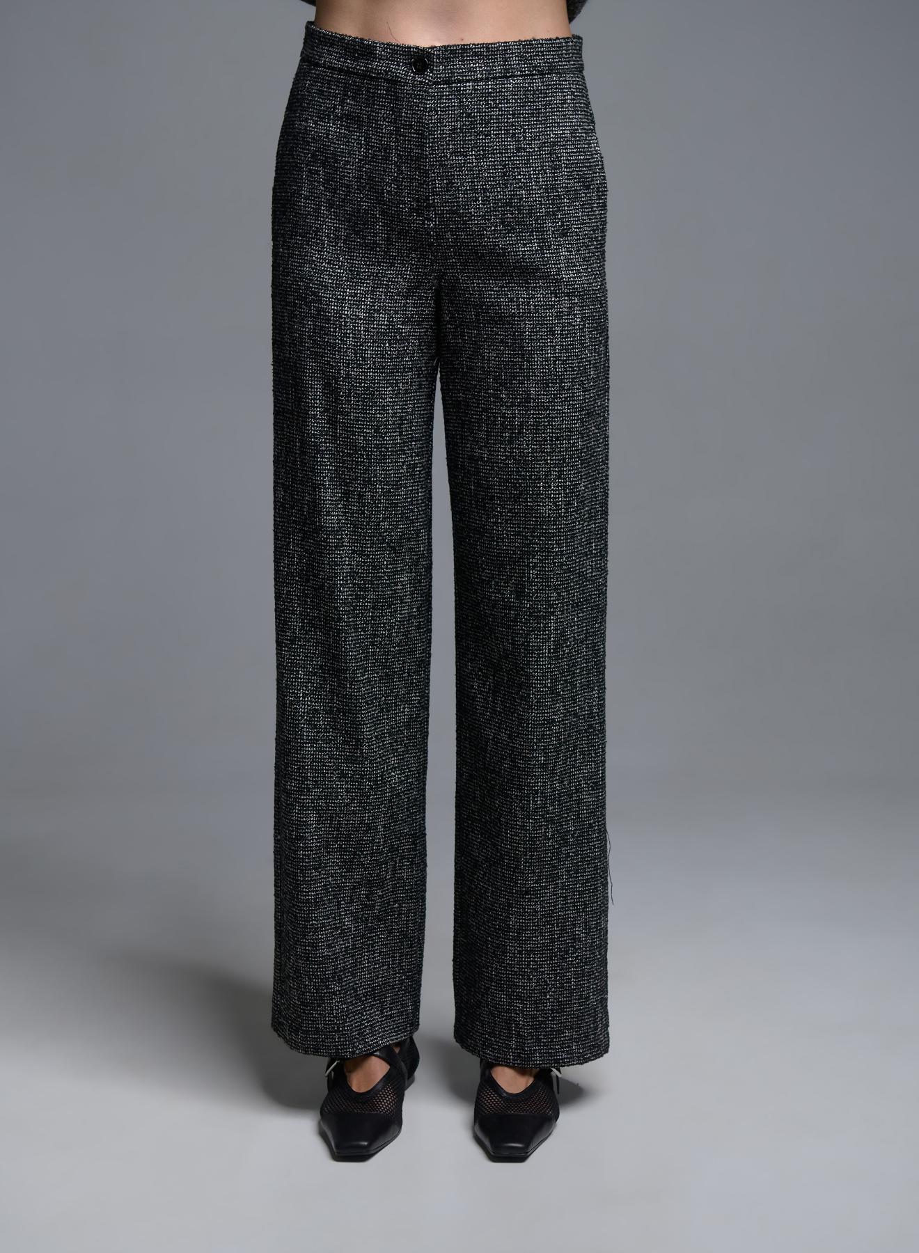 Grey straight fit Trousers Vicolo - 2