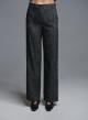Grey straight fit Trousers Vicolo - 1