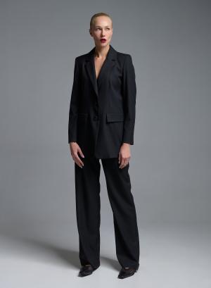Black straight fit Trousers Emme Marella - 67205