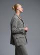 White-Black two buttoned plaid Jacket Vicolo - 3