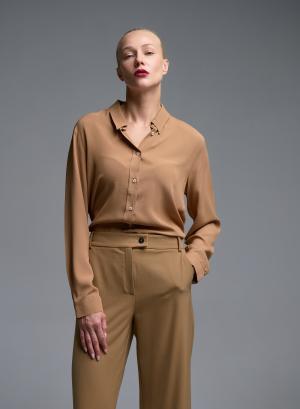 Camel silk-blend Shirt Emme Marella - 68449