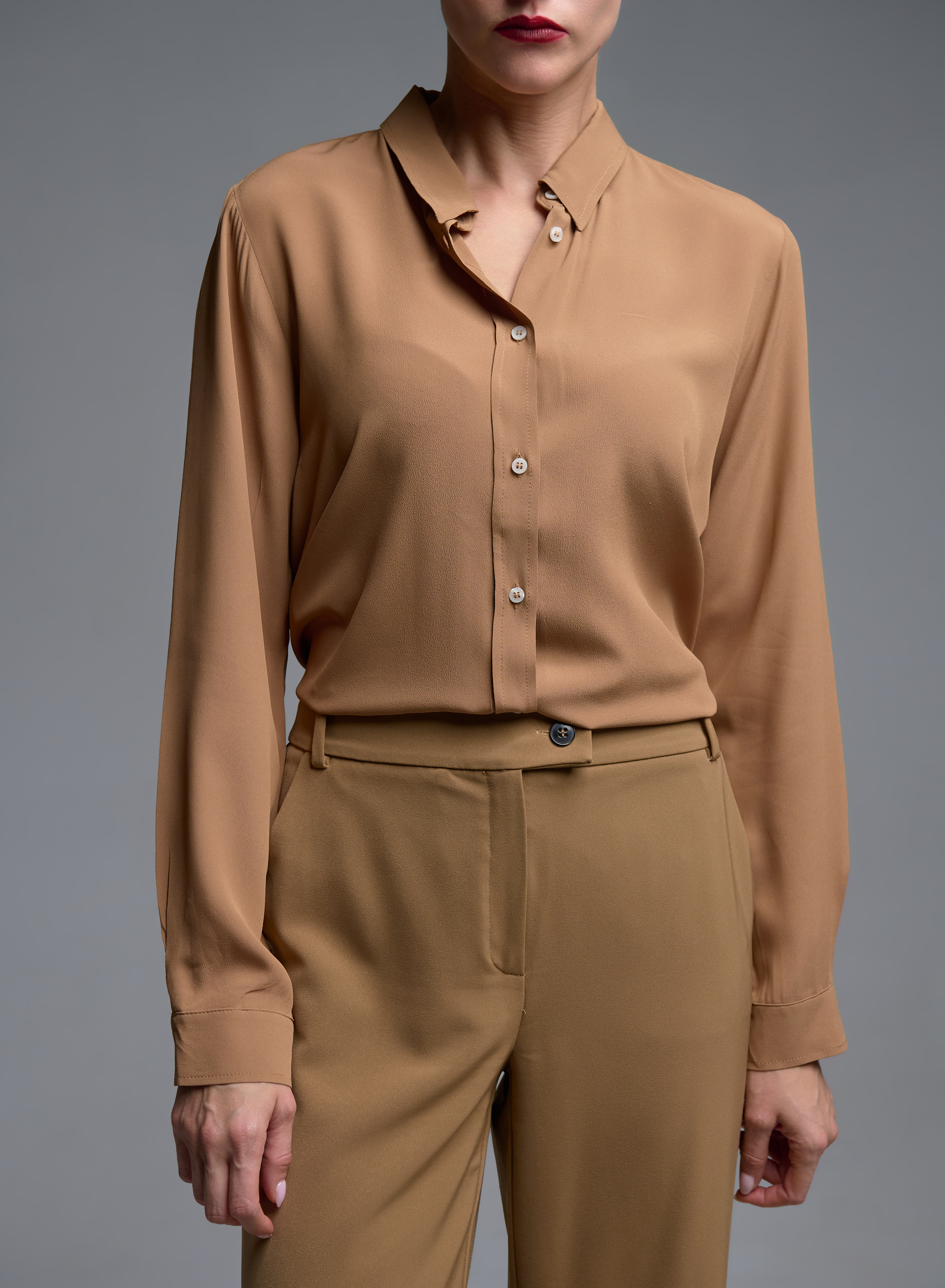 Camel silk-blend Shirt Emme Marella - 3