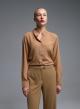Camel silk-blend Shirt Emme Marella - 4