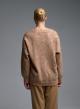 Camel knitted Cardigan with sequins, with V neckline and with patch pockets Valentina Milano - 4