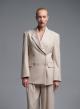 Beige double breasted Jacket Vicolo - 1