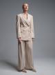 Beige double breasted Jacket Vicolo - 3