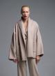 Beigr Cardigan Coat with tuxedo lapel Vicolo - 0