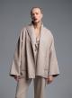 Beigr Cardigan Coat with tuxedo lapel Vicolo - 2