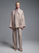 Beigr Cardigan Coat with tuxedo lapel Vicolo-5