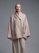 Beigr Cardigan Coat with tuxedo lapel Vicolo-6