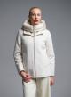 Ecru quilted Jacket with jersey and woven fabric and with detachable hood Emme Marella - 4