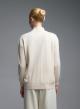Ecru turtleneck knitted Blouse Beauty Woman - 3