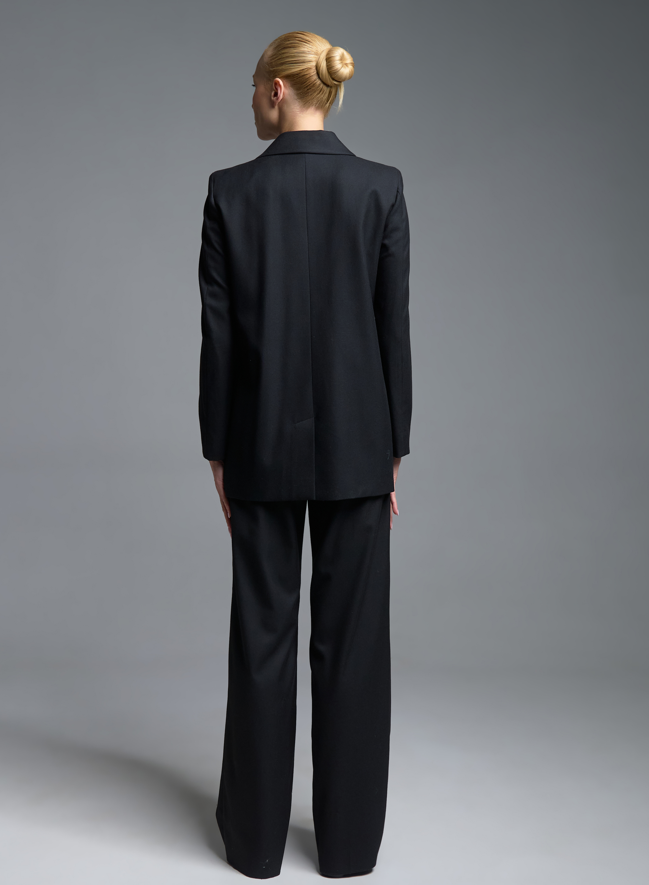 Black straight fit Trousers Emme Marella - 7