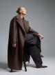 Chocolate double breasted Coat Imperial - 1