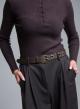 Brown Belt with metallic details Emme Marella - 0