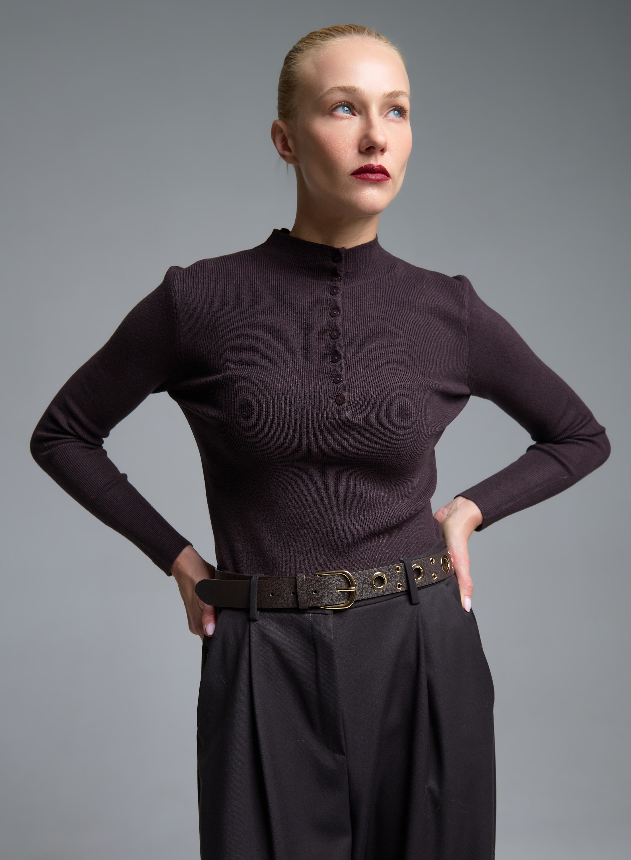 Brown Belt with metallic details Emme Marella - 2